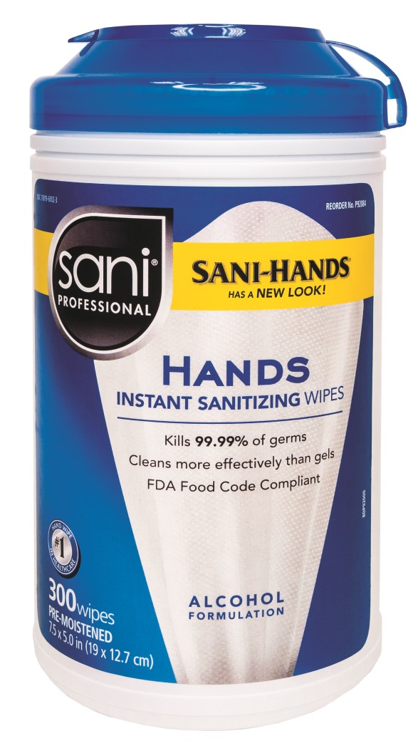 Sani-Hands Hand Sanitizing Wipes 6/300 count - IN STOCK