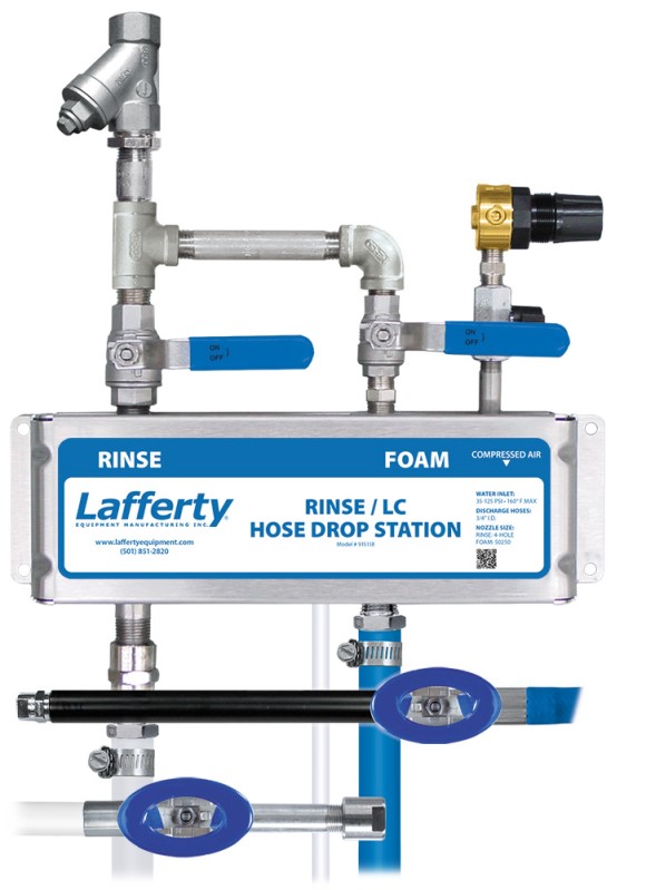 LC Rinse/Foam Hose Drop Station